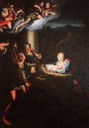 Christoph Franz Hillner Holy night oil painting on canvas